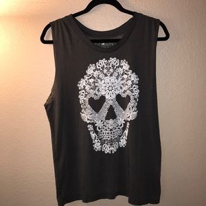 Skull Muscle Tank Top